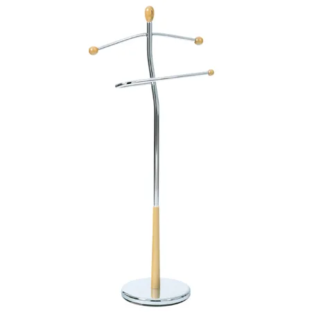 Nemý sluha Autronic 82646 NAT, prírodné drevo/chróm, 118 cm