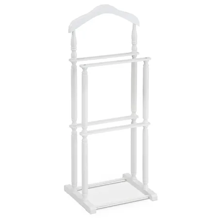 Drevený nemý sluha Autronic 20652-04 WT – biely matný lak, masív