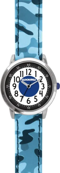 Chlapčenské náramkové hodinky CLOCKODILE CWB0030 s luminiscenčným ciferníkom – modré, 5 ATM