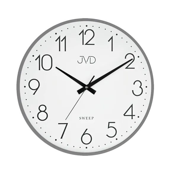 Moderné kovové hodiny JVD HK4129.3 s tichým chodom, 35 cm