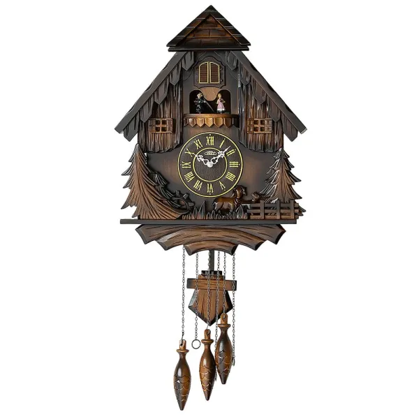 Kyvadlové kukučkové hodiny PRIM VII 4595.50 (51 cm) | Ručne vyrezávané