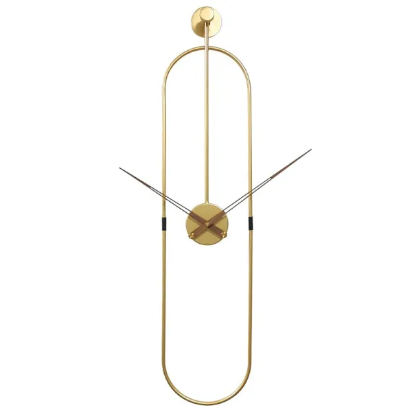 Luxusné kovové nástenné hodiny O8800 zlaté – moderné minimalistické hodiny 90 cm