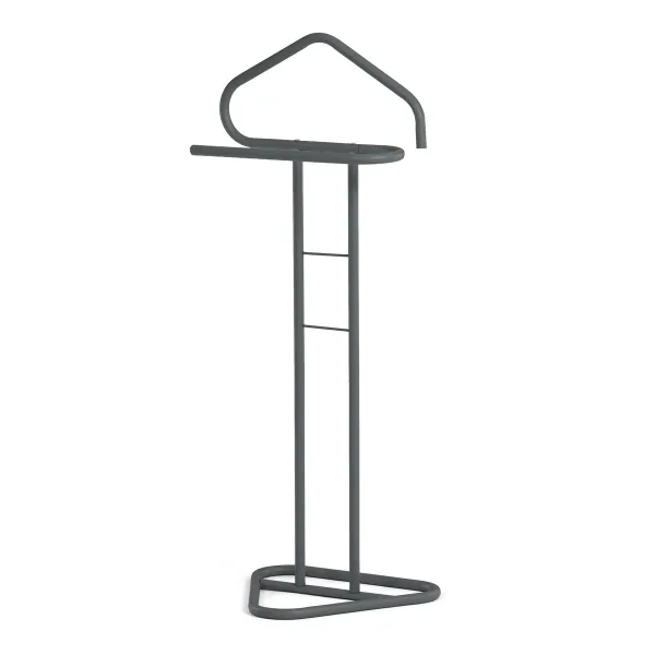 Moderný kovový nemý sluha Autronic 81119 GREY, šedá 108cm