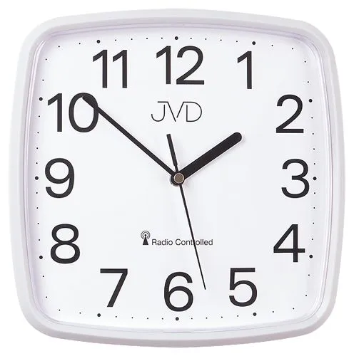 Rádiom riadené hodiny JVD RH616.1 (24 cm) | Biela | DCF 77