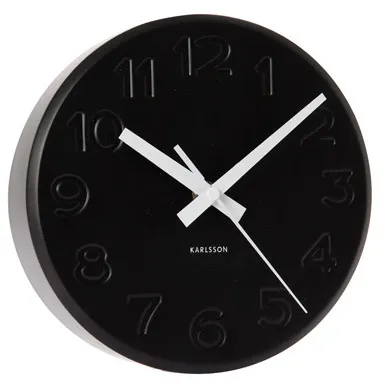 Hodiny na stenu 5477bk Karlsson,19cm