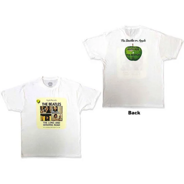 Tričko The Beatles - Long & Winding Road, Unisex,Biela,S