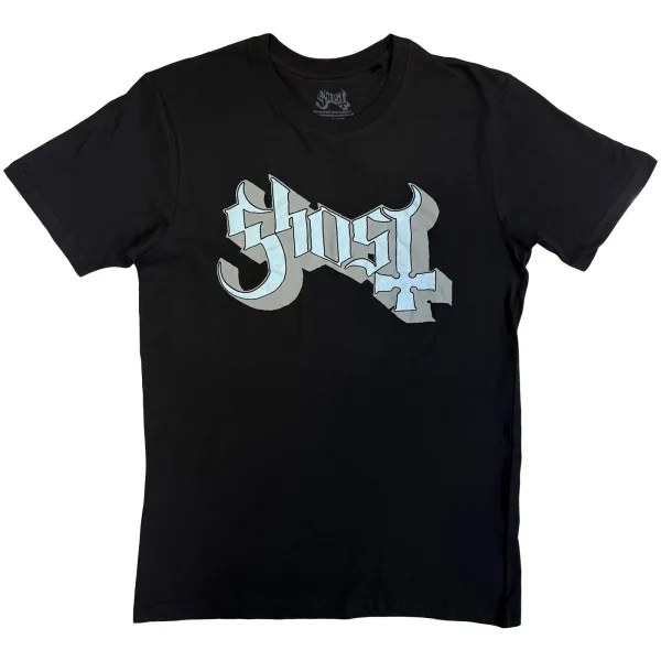 Ghost – Blue/Grey Keyline Logo (Čierna) (Tričko)