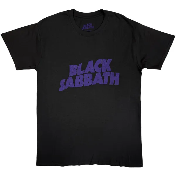 Black Sabbath – Wavy Logo Vintage (Čierna) (Tričko)