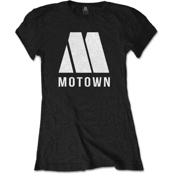Motown – M Logo (Čierna, Dámske) (Tričko)