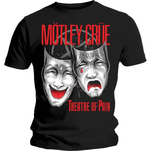 Tričko Motley Crue - Theatre of Pain Cry, Unisex,Čierna,L