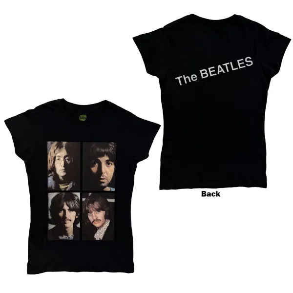 The Beatles – White Album Faces (Čierna, Dámske) (Tričko)