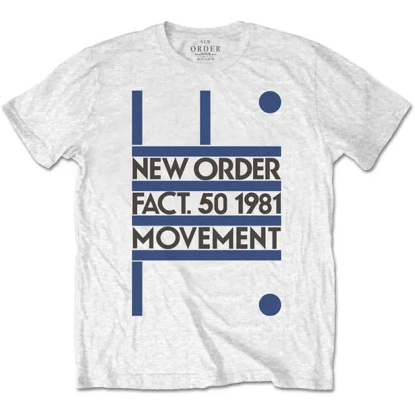 New Order – Movement (Biela) (Tričko)