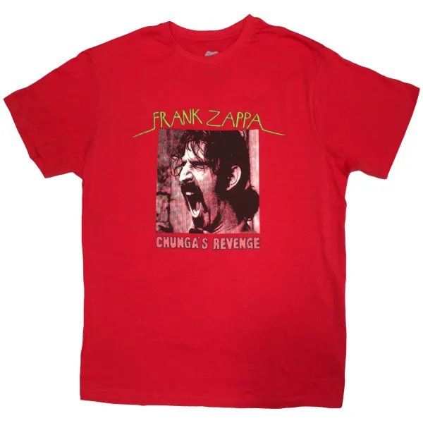 Tričko Frank Zappa - Chunga's Revenge, Unisex,Červená,S