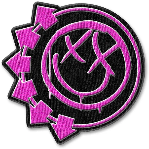 Blink 182 – Pink Neon Six Arrows Smile (Nažehlovačka)