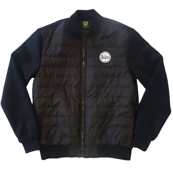 The Beatles – Drum Logo (Čierna, Quilted Jacket) (Bunda)