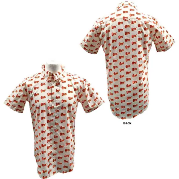 David Bowie – Logo Pattern (Biela) (Košeľa)