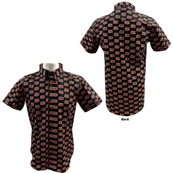 Košeľa David Bowie - Logo Pattern, Unisex,Čierna,S