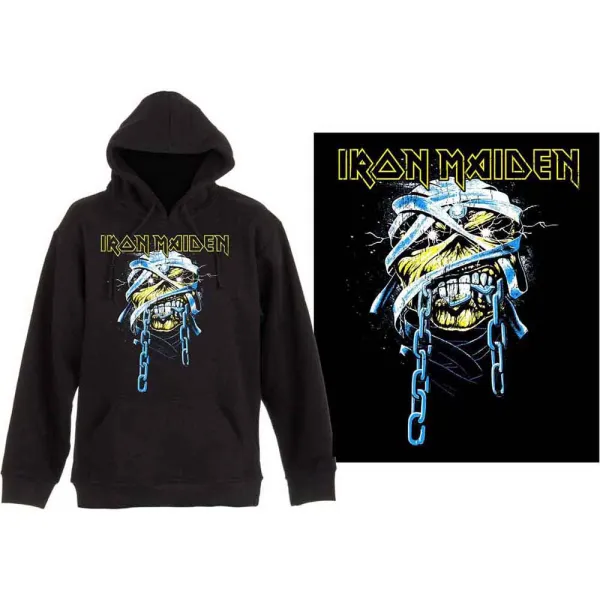 Mikina Iron Maiden - Powerslave, Unisex,Čierna,S