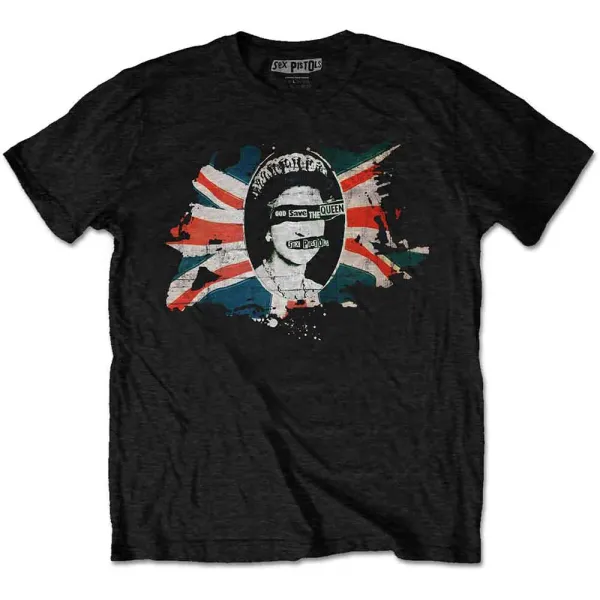 Sex Pistols – God Save The Queen Flag (Čierna) (Tričko)