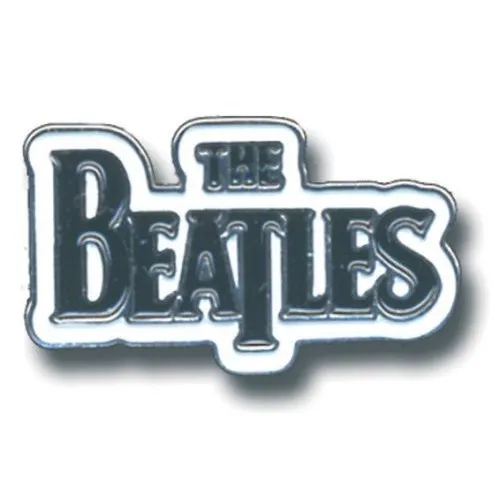 The Beatles – Drop T Logo (Black on White) (Odznak)