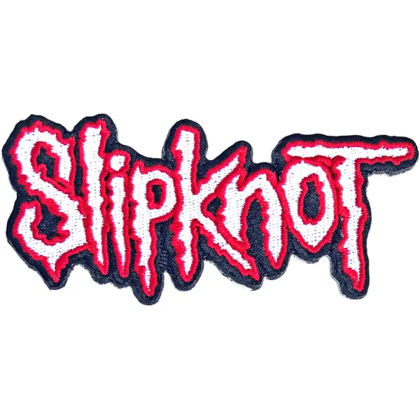 Slipknot – Cut-Out Logo Red Border (Nažehlovačka)