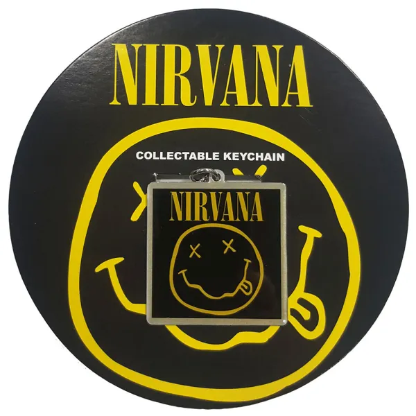 Nirvana – Happy Face Photo Print (Kľúčenka)