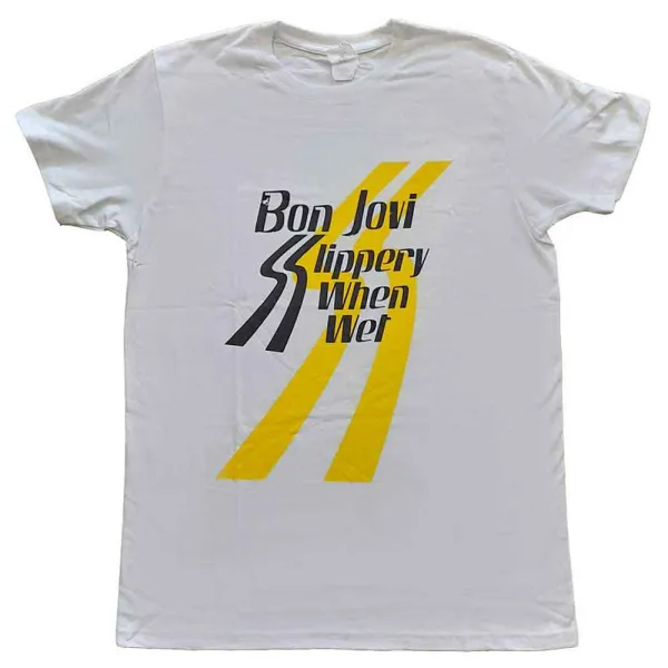 Bon Jovi – Slippery When Wet (Biela) (Tričko)