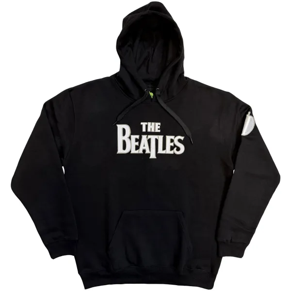 The Beatles – Drop T Logo & Apple Applique (Čierna) (Mikina)