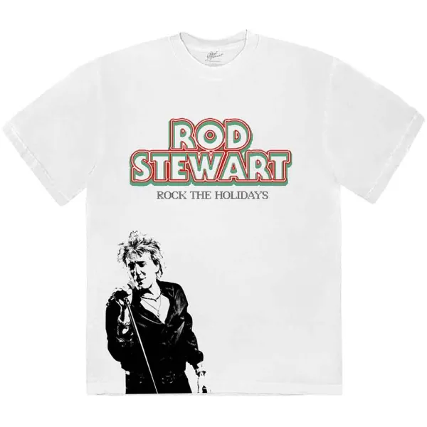 Rod Stewart – Rock The Holidays (Biela) (Tričko)