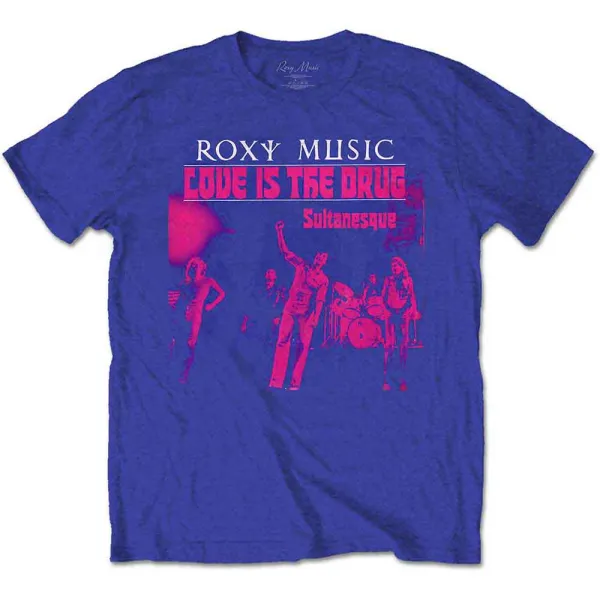 Roxy Music – Love Is The Drug (Modrá) (Tričko)