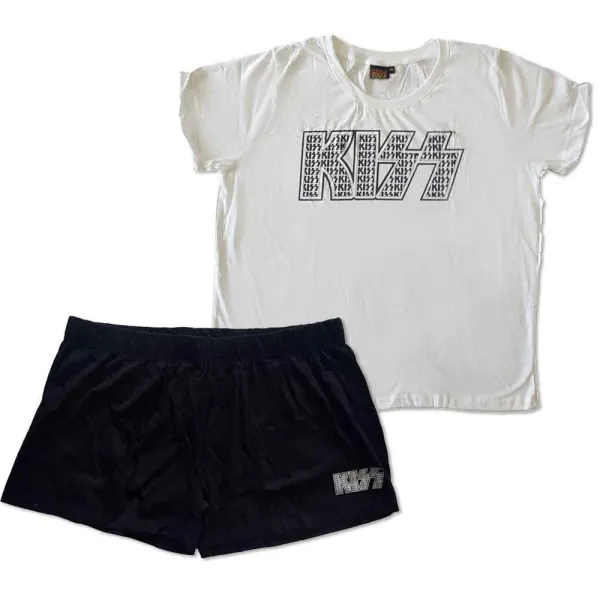 Pyžamo Kiss - Logo Infill, Žena,Multicolor,M