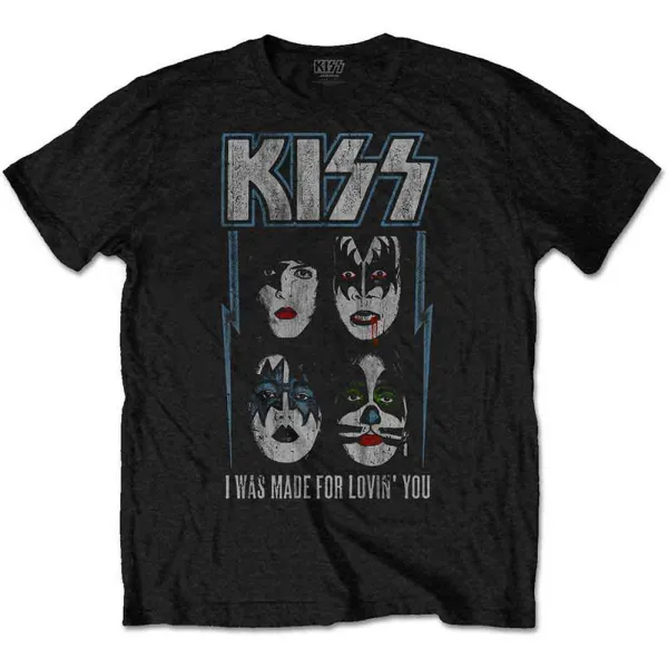 Kiss – Made For Lovin' You (Čierna, Detské) (Tričko)