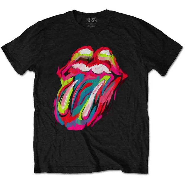 The Rolling Stones – Sixty Brushstroke Tongue (Čierna) (Tričko)