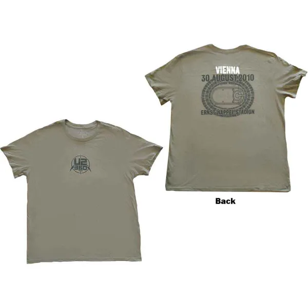 U2 – 360 Degree Tour Vienna 2010 (Zelená, Limited) (Tričko)