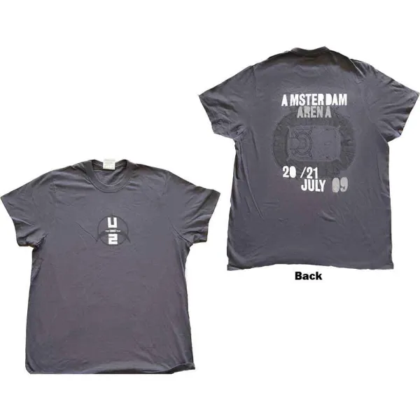 U2 – 360 Degree Tour Amsterdam 2009 (Šedá, Limited) (Tričko)
