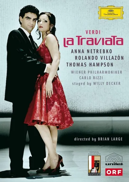 Verdi / Anna Netrebko, Rolando Villazón, Thomas Hampson, Wiener Philharmoniker, Carlo Rizzi, Willy Decker, Brian Large - La Traviata (DVD)