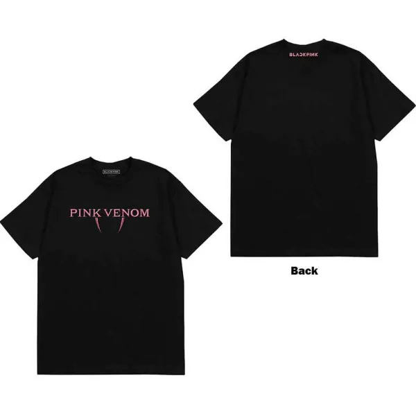 Blackpink – Pink Venom Logo (Čierna) (Tričko)