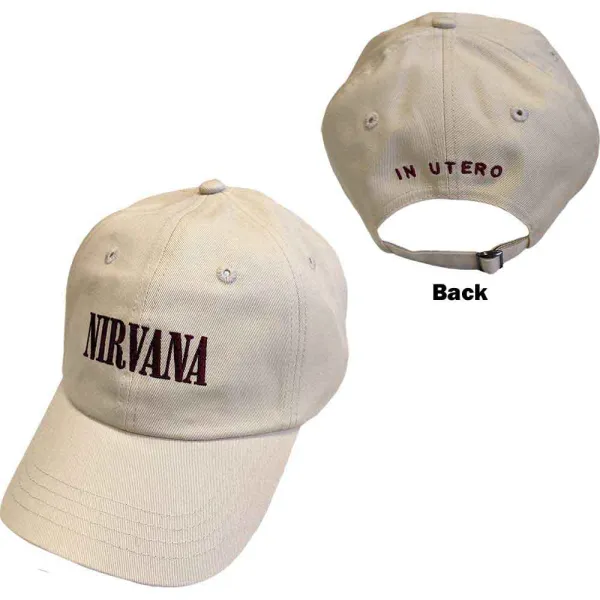 Nirvana – Text Logo in Utero (Natural) (Šiltovka)