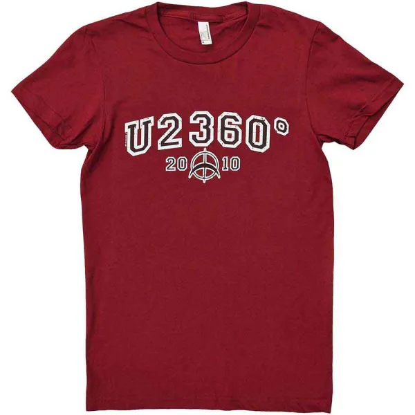 U2 – 360 Degree Tour 2010 Logo (Červená, Dámske, Limited) (Tričko)