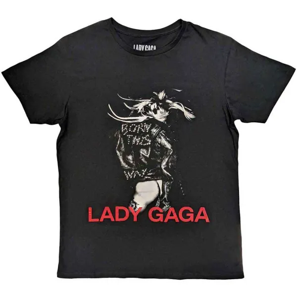 Lady Gaga – Leather Jacket (Čierna) (Tričko)