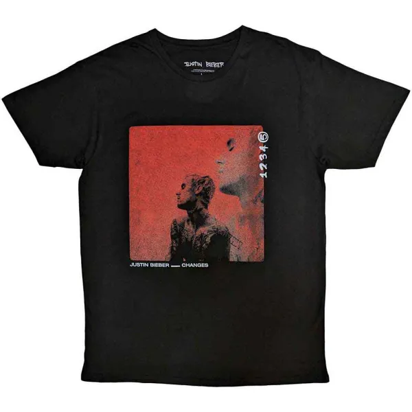 Tričko Justin Bieber - Changes, Unisex,Čierna,XXL