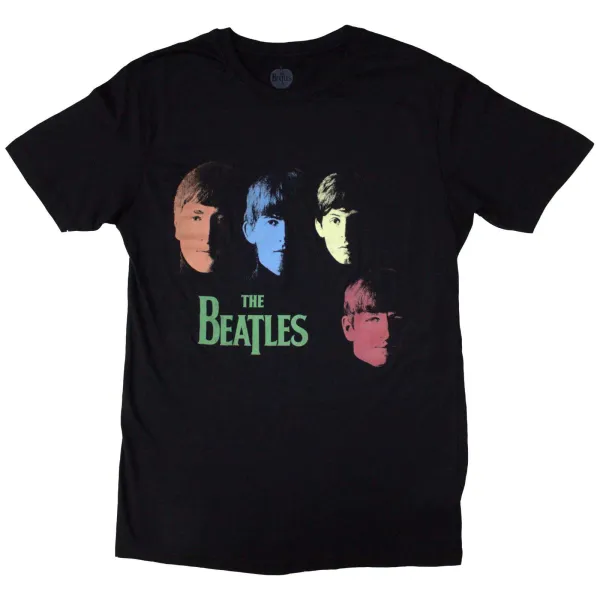 The Beatles – Colour Faces (Čierna) (Tričko)