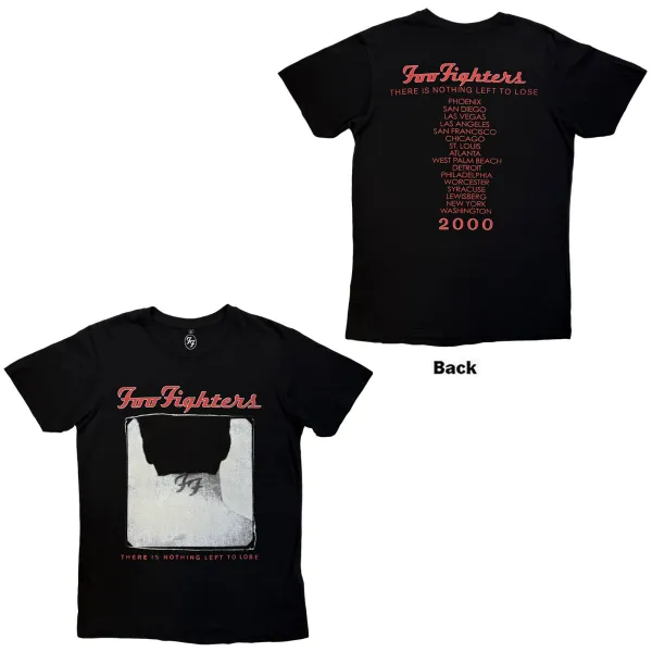 Foo Fighters – Nothing Left To Lose Tour (Čierna, Premium Carbon T-Shirt) (Tričko)