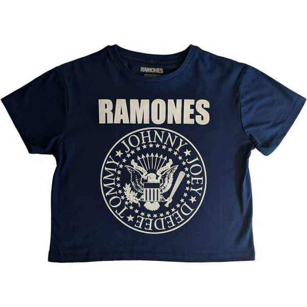 Ramones – Presidential Seal (Modrá, Dámske) (Croptop)