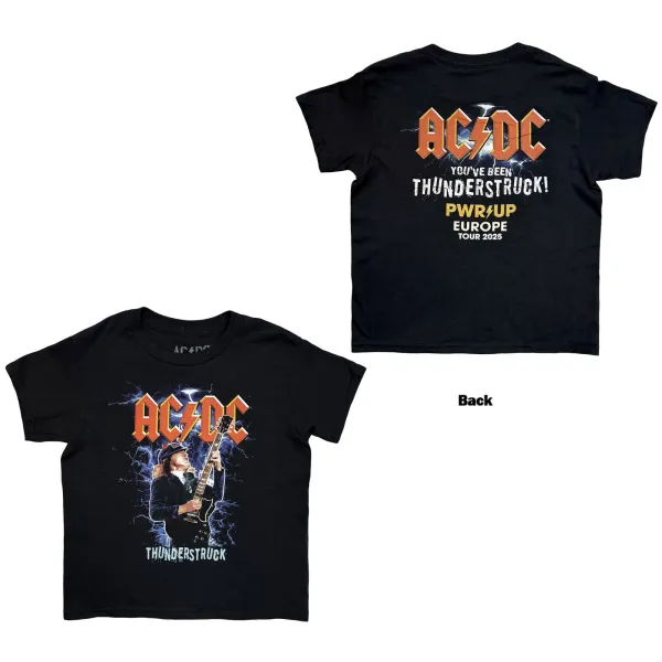 AC/DC – Thunderstruck EU Tour '25 (Čierna, Detské, Limited) (Tričko)