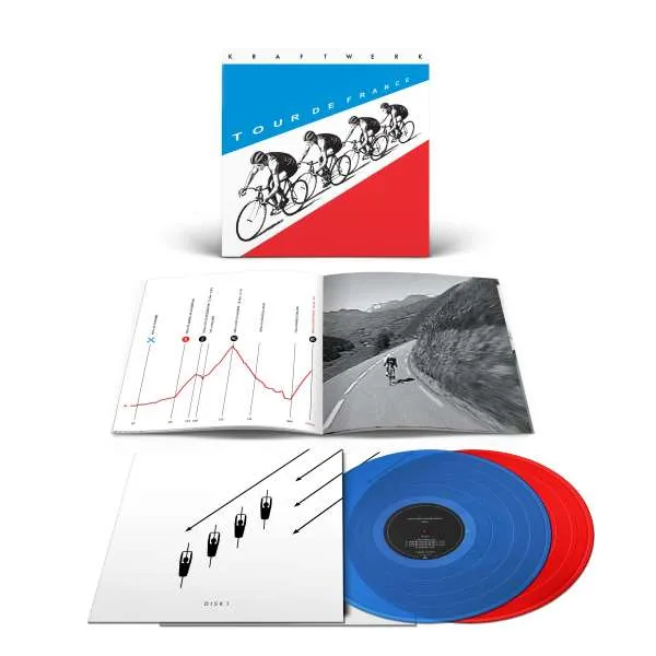 Vinyl Kraftwerk - TOUR DE FRANCE (TRANSPARENT BLUE/RED VINYL) / GB