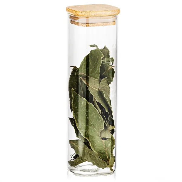 4Home Sklenená dóza na potraviny s viečkom Bamboo, 540 ml, 540 ml