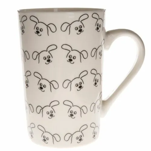 Porcelánový hrnček Crazy dog, 370 ml