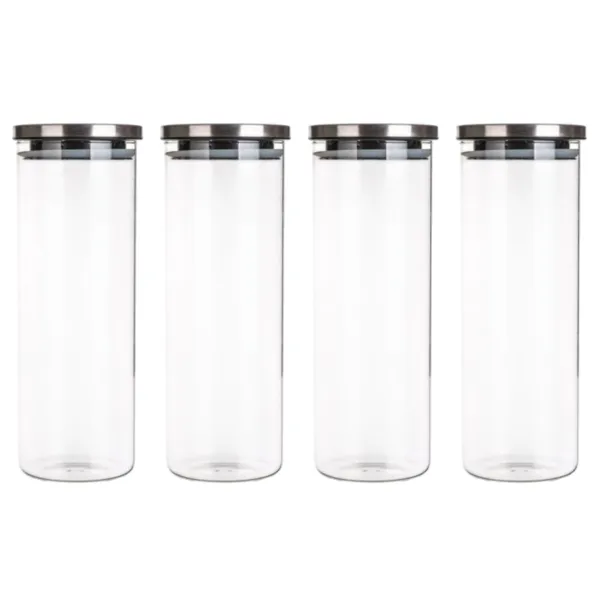 Dóza sklenená FREIA 1800 ml, s viečkom, 1,8 l