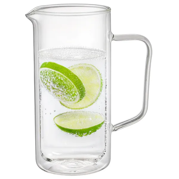 4Home Termo sklenený džbán Double Hot&Cool, 1 l